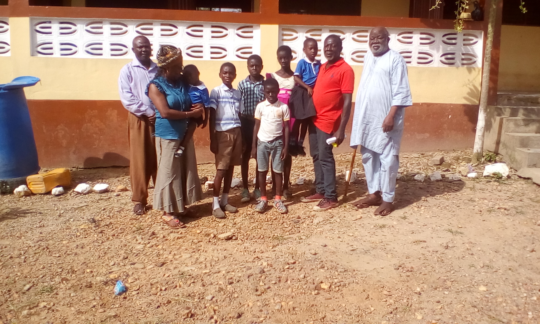 Star Action children with Fred, Hamida and Joseph Asamoah