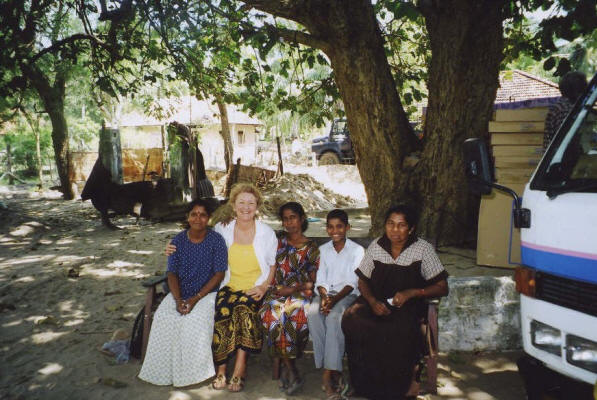 Jenny and three of the women who lost everything in the Tsunami