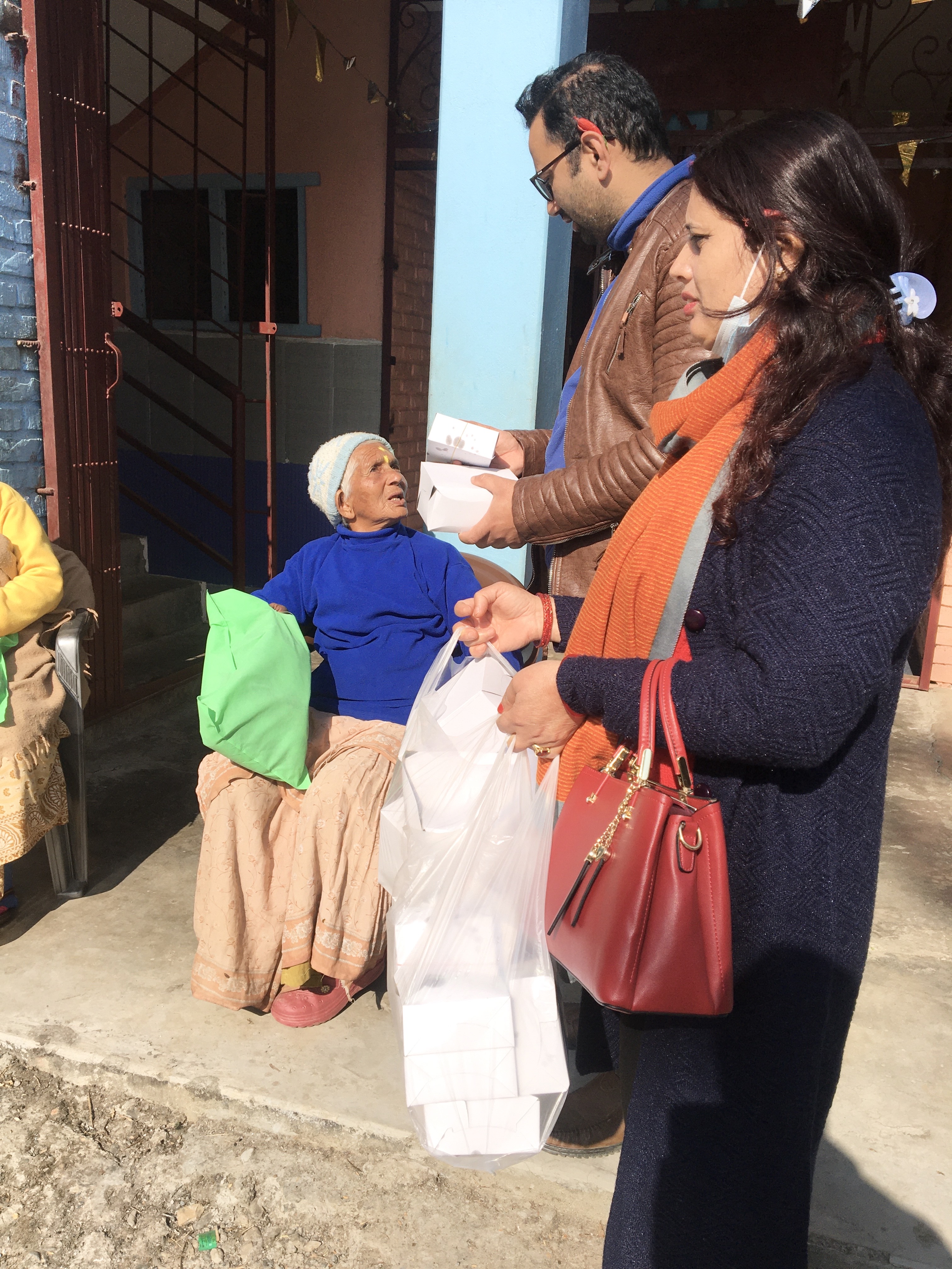 Christmas gift distribution program in Pokhara